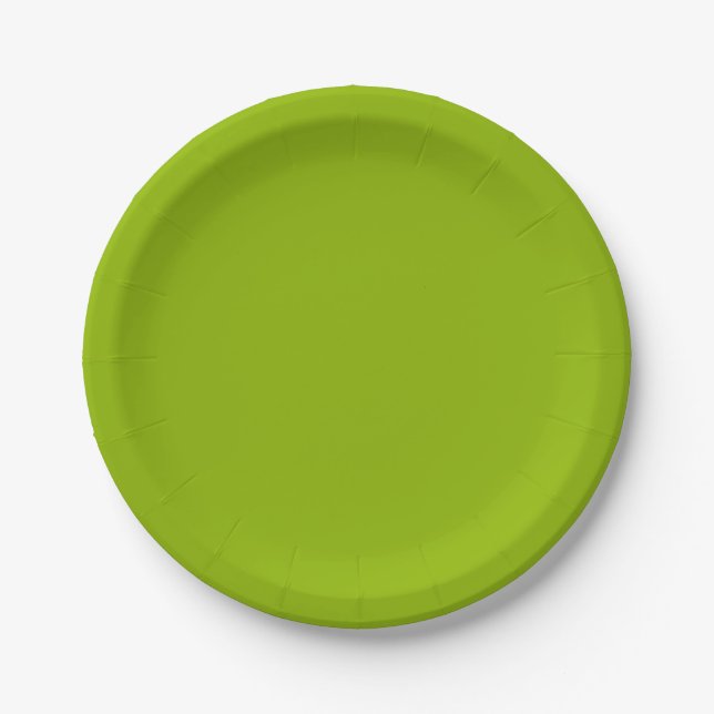 Plato De Papel Placas Apple Green Paper (Anverso)