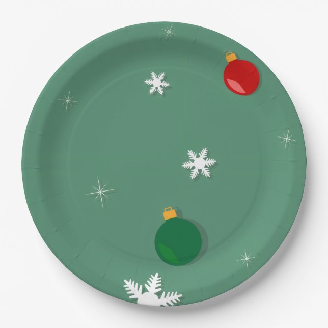 Plato De Papel Placas Baby Shower redondas de personalizado de 9" (Anverso)