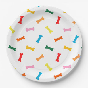Plato De Papel Placas coloridas del fiesta de las galletas de
