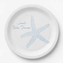 Placas de Baby Shower del océano (muchacho)
