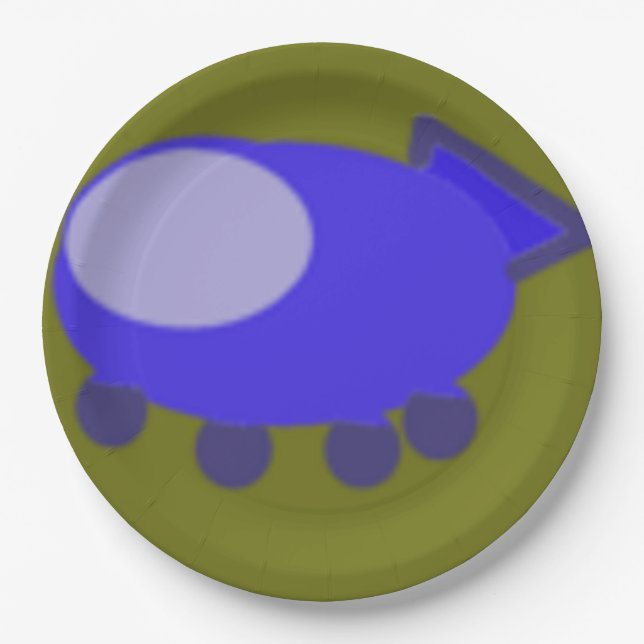 Plato De Papel Placas de cadera espacial Popcorn Anime Puppy (Anverso)