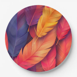 Plato De Papel Placas de cena de Navidades redondos de 9" para pe