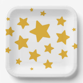 Plato De Papel Placas de clúster de estrellas