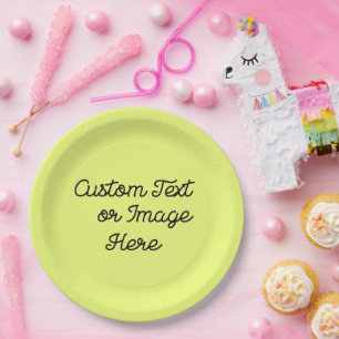 Plato De Papel Placas de cumpleaños para personalizados - Suminis