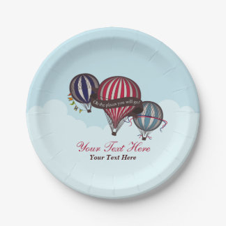 Plato De Papel Placas de ducha de globo aerostático