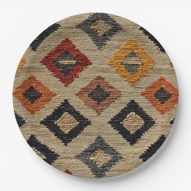 Plato De Papel Placas de fiesta de cumpleaños redondo de personal (Anverso)