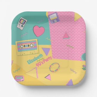 Plato De Papel Placas de fiesta de cumpleaños temática de los año