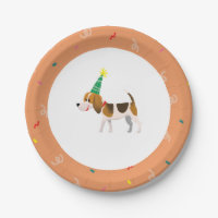 Placas de fiesta de cumpleaños temática para perro