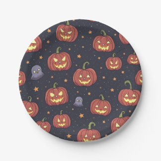 Plato De Papel Placas de fiesta de Halloween