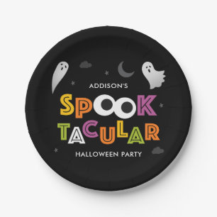 Plato De Papel Placas de fiesta de Halloween en Spooktacular