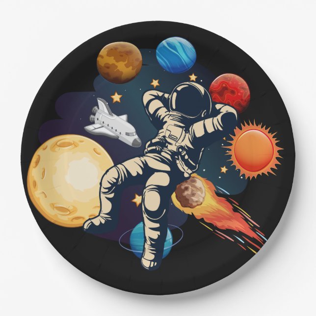 Plato De Papel placas de fiesta para niños: GeronimoH (Anverso)