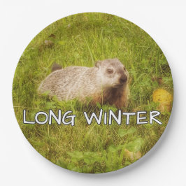 Plato De Papel Placas de invierno largas