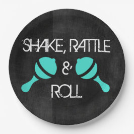 Plato De Papel Placas de la estrella del rock