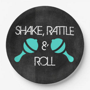 Plato De Papel Placas de la estrella del rock