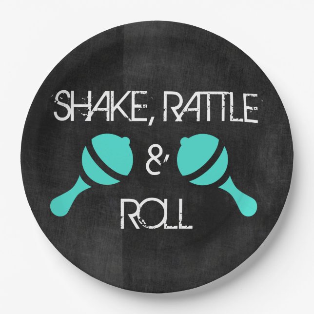 Plato De Papel Placas de la estrella del rock (Anverso)