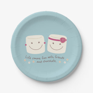 Plato De Papel Placas de los amigos de la melcocha de la