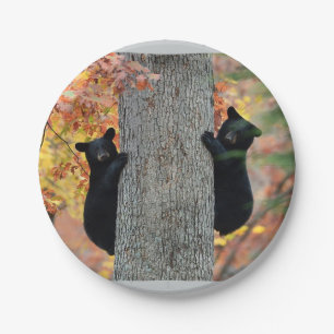 Plato De Papel Placas de los osos negros