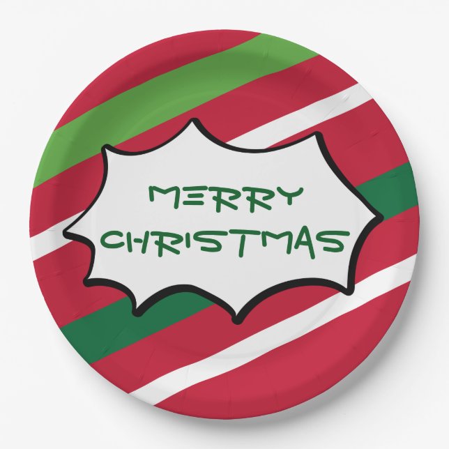 Plato De Papel Placas de Navidades de banda (Anverso)