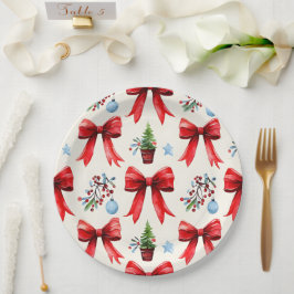 Plato De Papel Placas de Navidades de Coquette