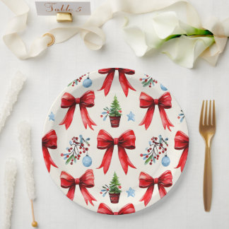 Plato De Papel Placas de Navidades de Coquette