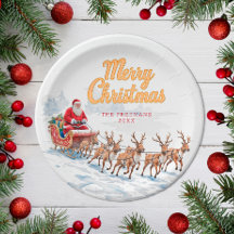 Placas de Navidades personalizadas Santa Vieja