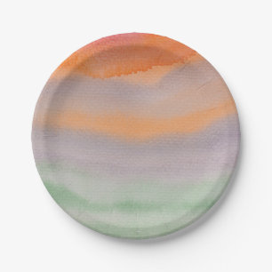 Plato De Papel Placas de ondas de agua