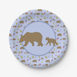 Plato De Papel Placas de oso para bebés Baby Shower o Fiesta