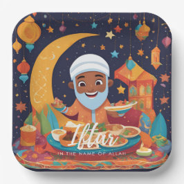 Plato De Papel Placas de papá desechables Iftar