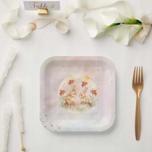 Plato De Papel Placas de papel (Boda)