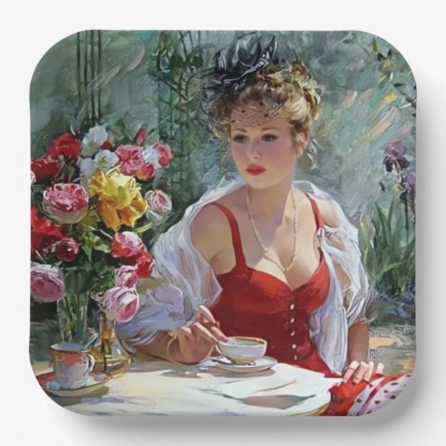 Plato De Papel Placas de papel (Anverso)