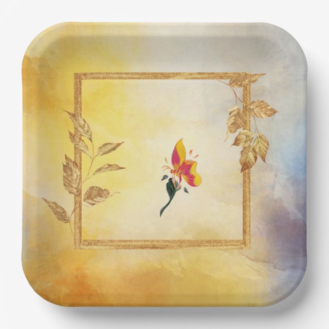 Plato De Papel Placas de papel (Anverso)