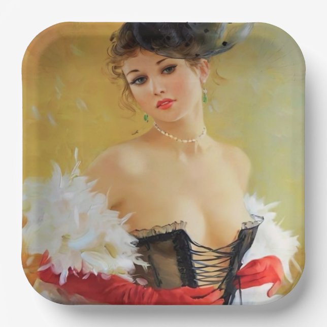 Plato De Papel Placas de papel (Anverso)