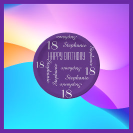 Plato De Papel Placas de papel, 18ª Fiesta de Cumpleaños que repi
