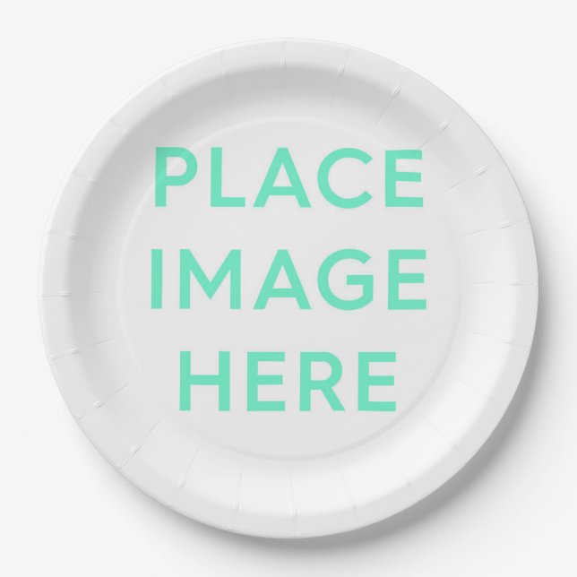 Plato De Papel Placas de papel, 9" (Anverso)