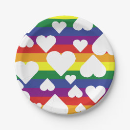 Plato De Papel Placas de papel arco iris