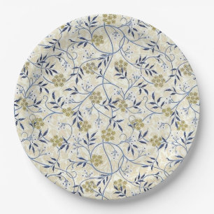 Plato De Papel Placas de papel azul de jazmín