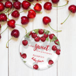 Plato De Papel Placas de papel Baby Shower de cerezo dulce<br><div class="desc">Berry Sweet Cherry Baby Shower Plates de papel. Elementos coincidentes disponibles. Vea la colección completa aquí: https://www.zazzle.com/collections/juicy_sweet_watercolor_garland_of_cherry_branches-119859755984168806</div>