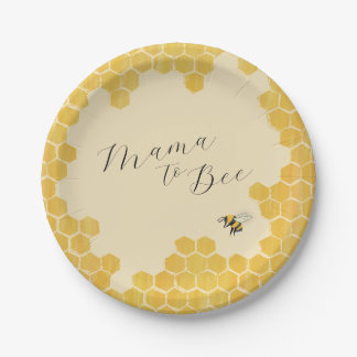 Plato De Papel Placas de papel Baby Shower para abejas