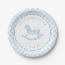 Plato De Papel Placas de papel Baby Shower para caballos de Rocas