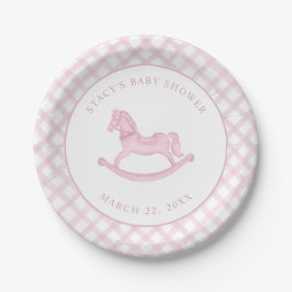 Plato De Papel Placas de papel Baby Shower para caballos rocosos