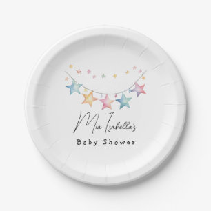 Plato De Papel Placas de papel Baby Shower para las estrellas de 
