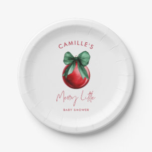 Plato De Papel Placas de papel Baby Shower para navidades