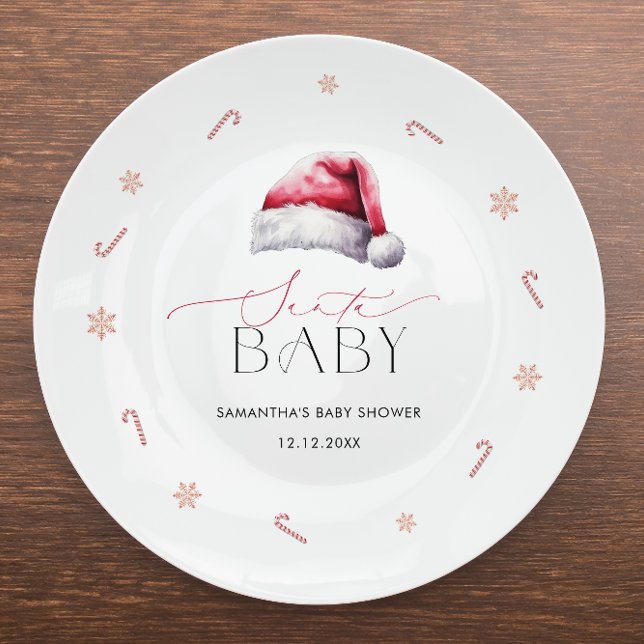 Plato De Papel Placas de papel Baby Shower para Navidades de bebé (Subido por el creador)