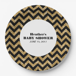 Plato De Papel Placas de papel Baby Shower para Purpurinas de che