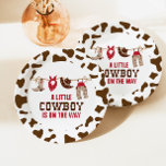 Plato De Papel Placas de papel Baby Shower Rodeo Western Cowboy<br><div class="desc">vaquero con placas de ducha para bebés.</div>