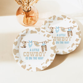 Plato De Papel Placas de papel Baby Shower Rodeo Western Cowboy