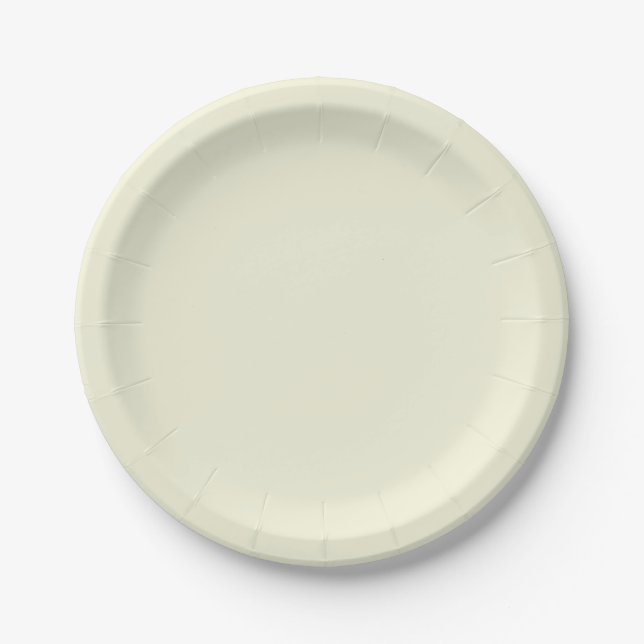 Plato De Papel Placas de papel beige (Anverso)