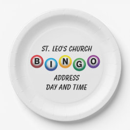 Plato De Papel Placas de papel BINGO