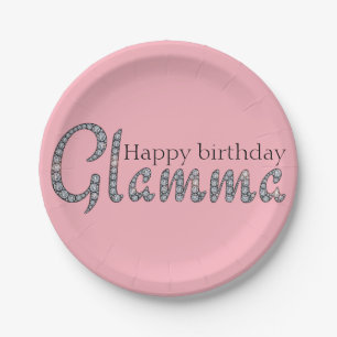 Plato De Papel Placas de papel bling de Glamma