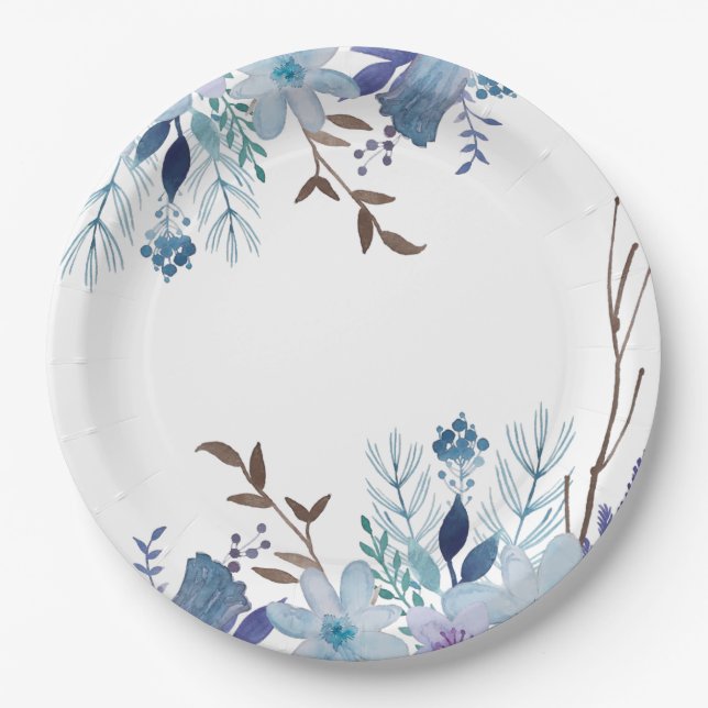 Plato De Papel Placas de papel - Blues de verano (Anverso)